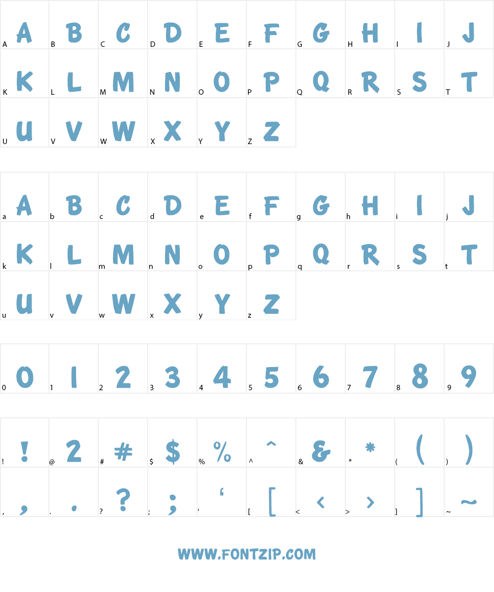 KTF-Roadbrush Font Character