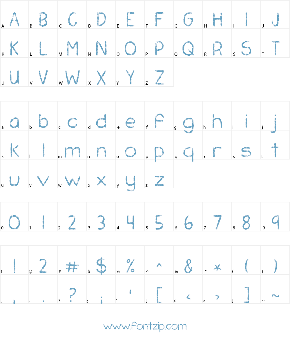KG Chasing Pavements Font Character