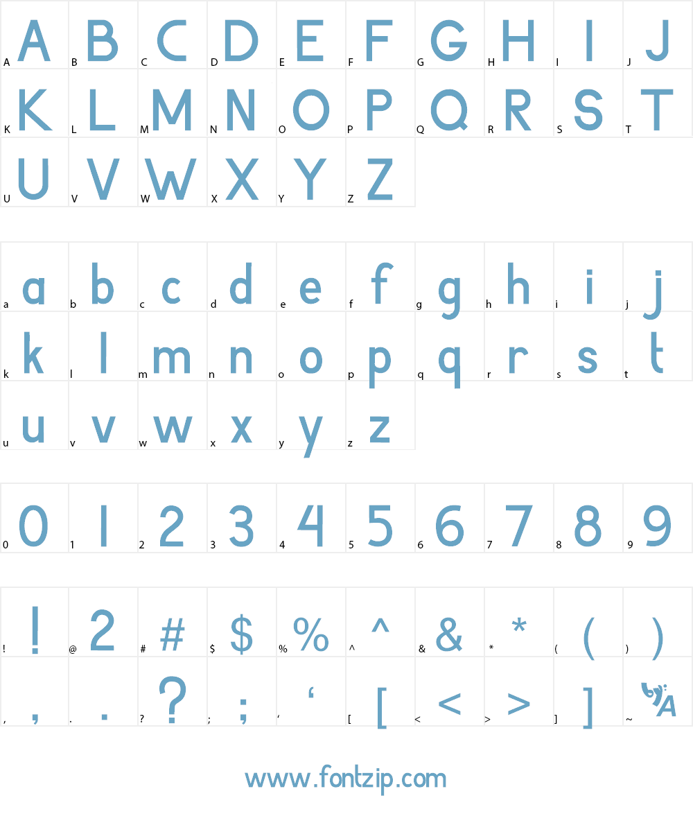 Agoestoesan Font Character