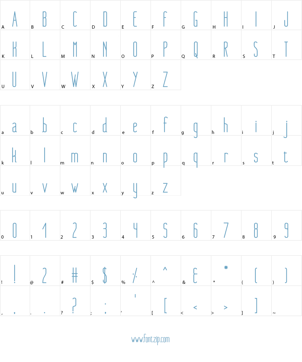 Nue Bold Font Character