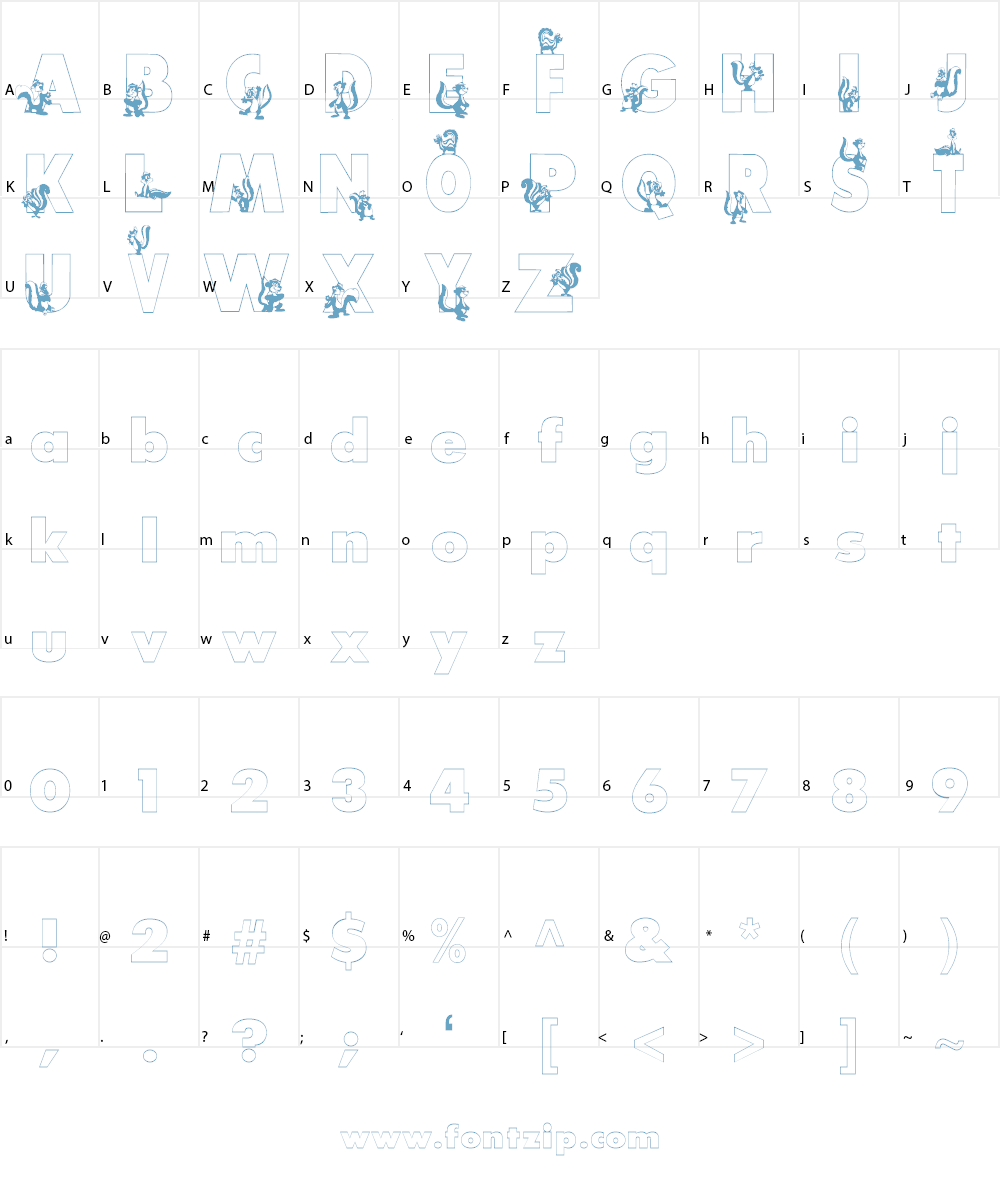 Smelly Font Character