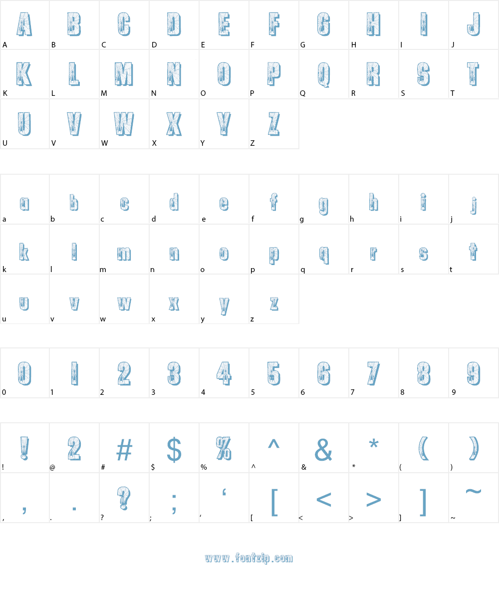 Spiders Font Character