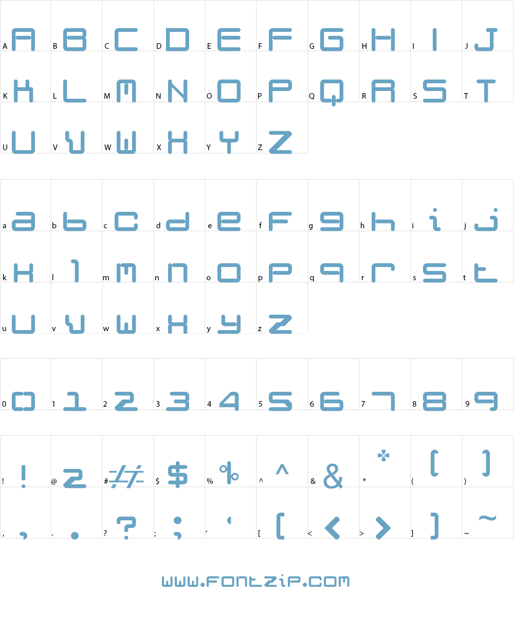 Weird Science NBP Font Character
