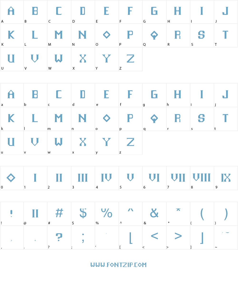 Sharp Objects NBP Font Character