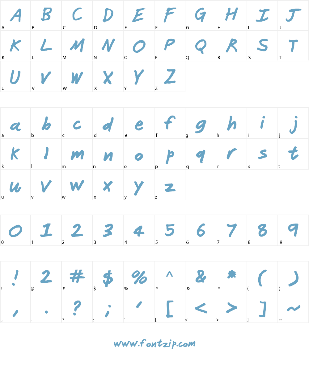 Janitor Font Character