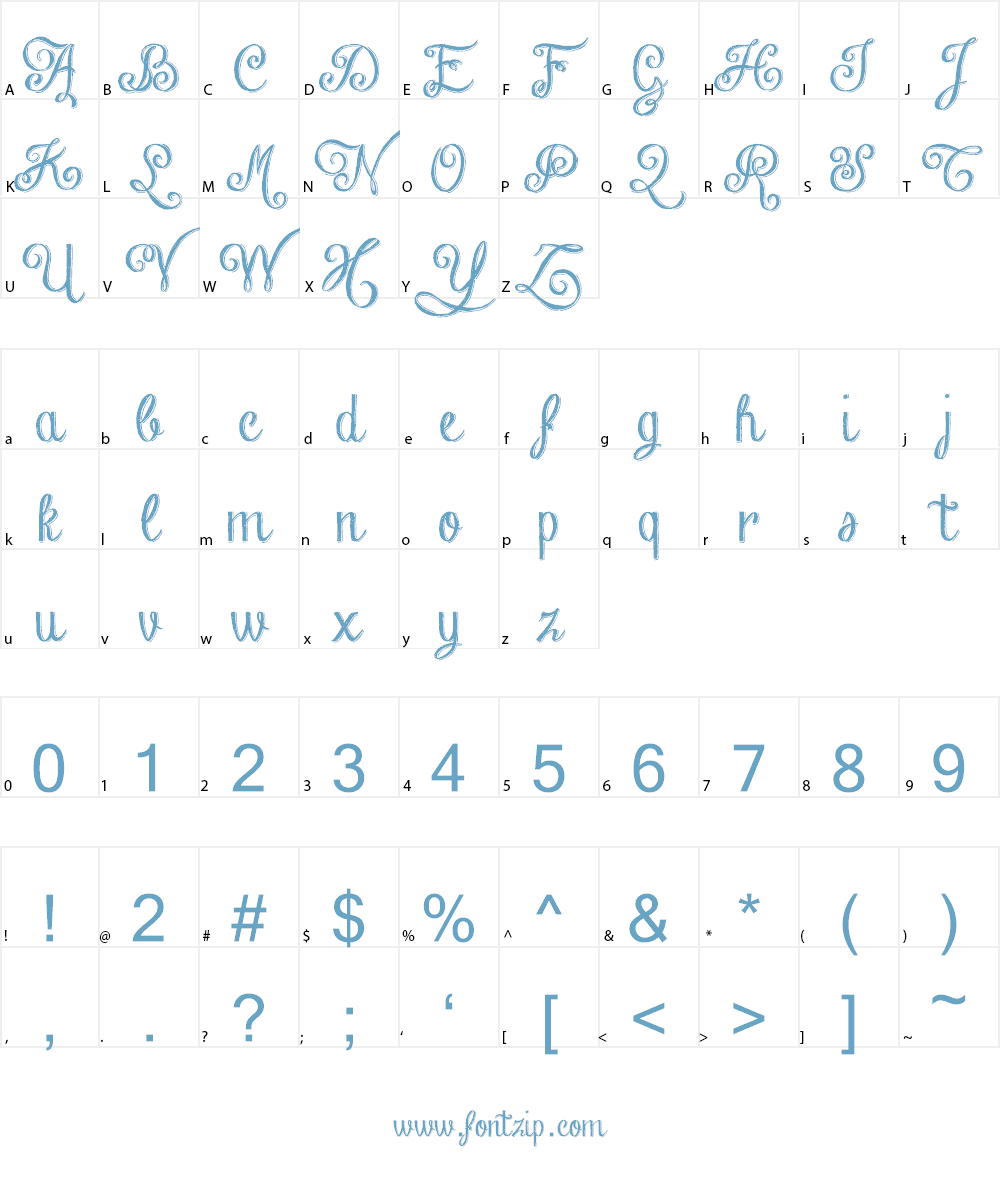 Chalk-hand-lettering-shaded_dem Font Character