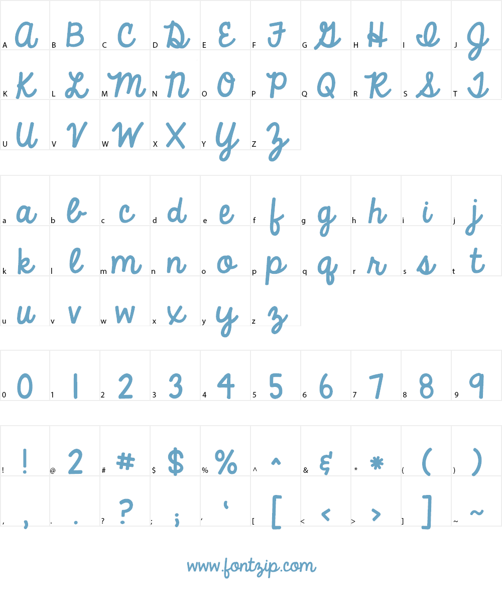 KG Always A Good Time Font Character