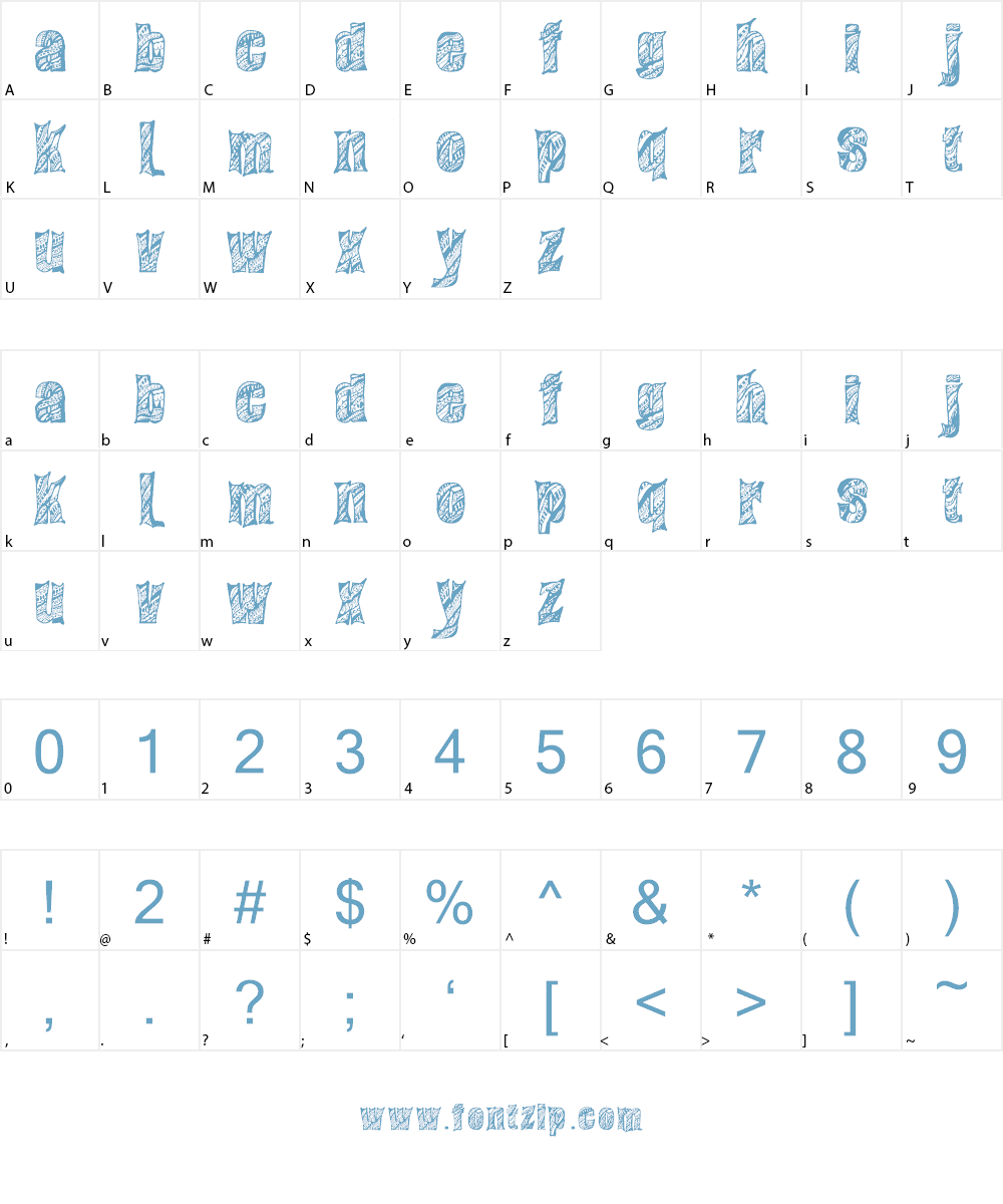 Sixties Font Character