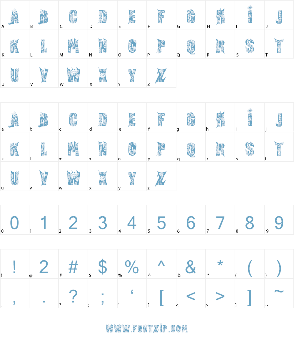 Fairy Tale Font Character
