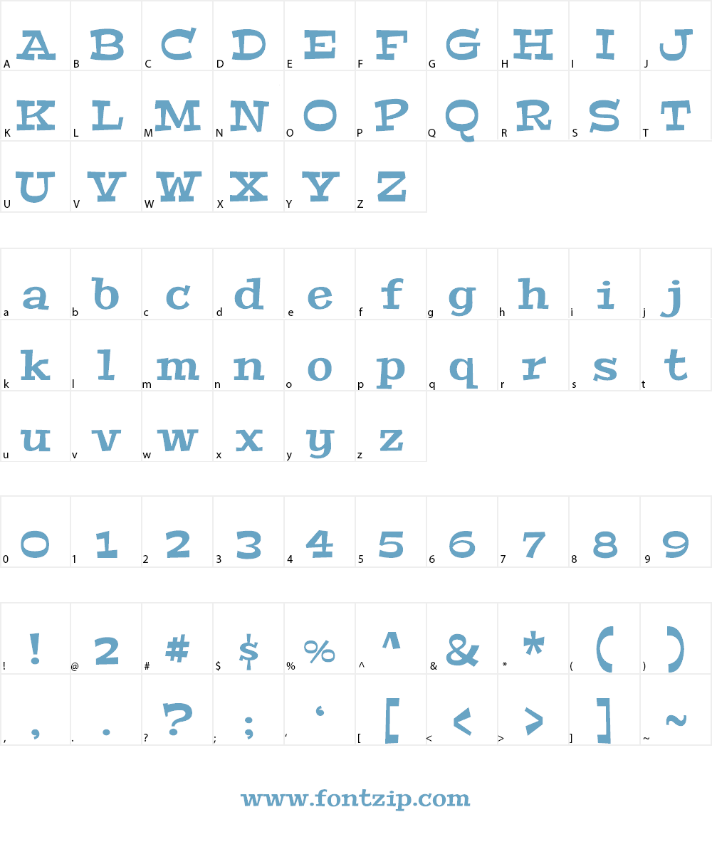 Peralta Font Character