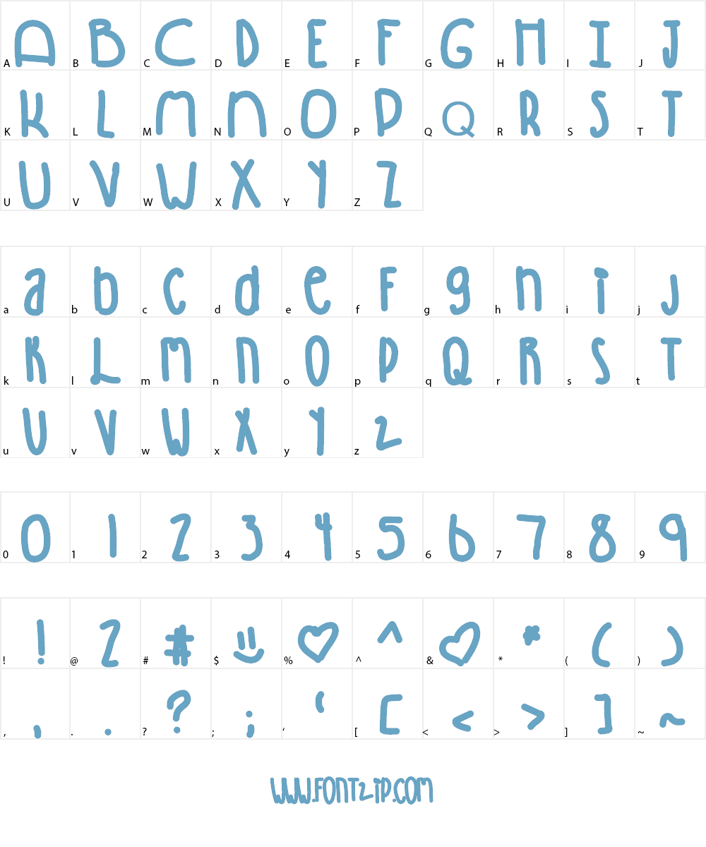 Winning Font Character