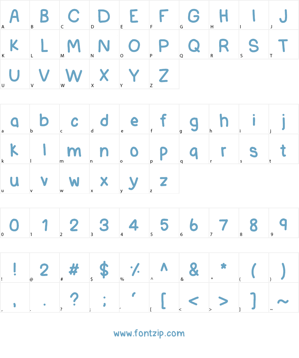 IdWriteItAll Font Character
