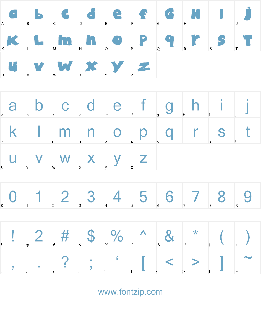 Pistache Font Character
