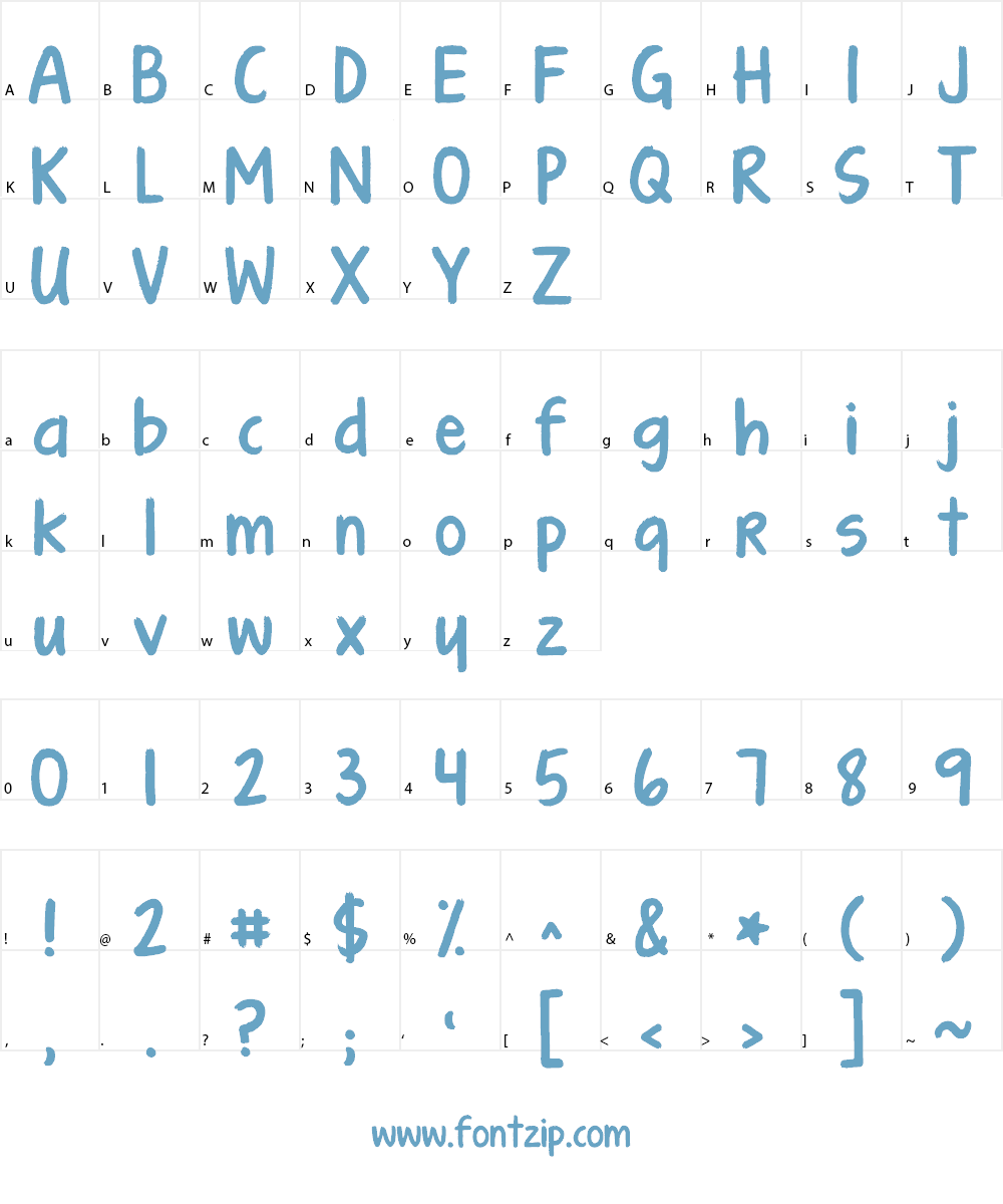 KG Turning Tables Font Character