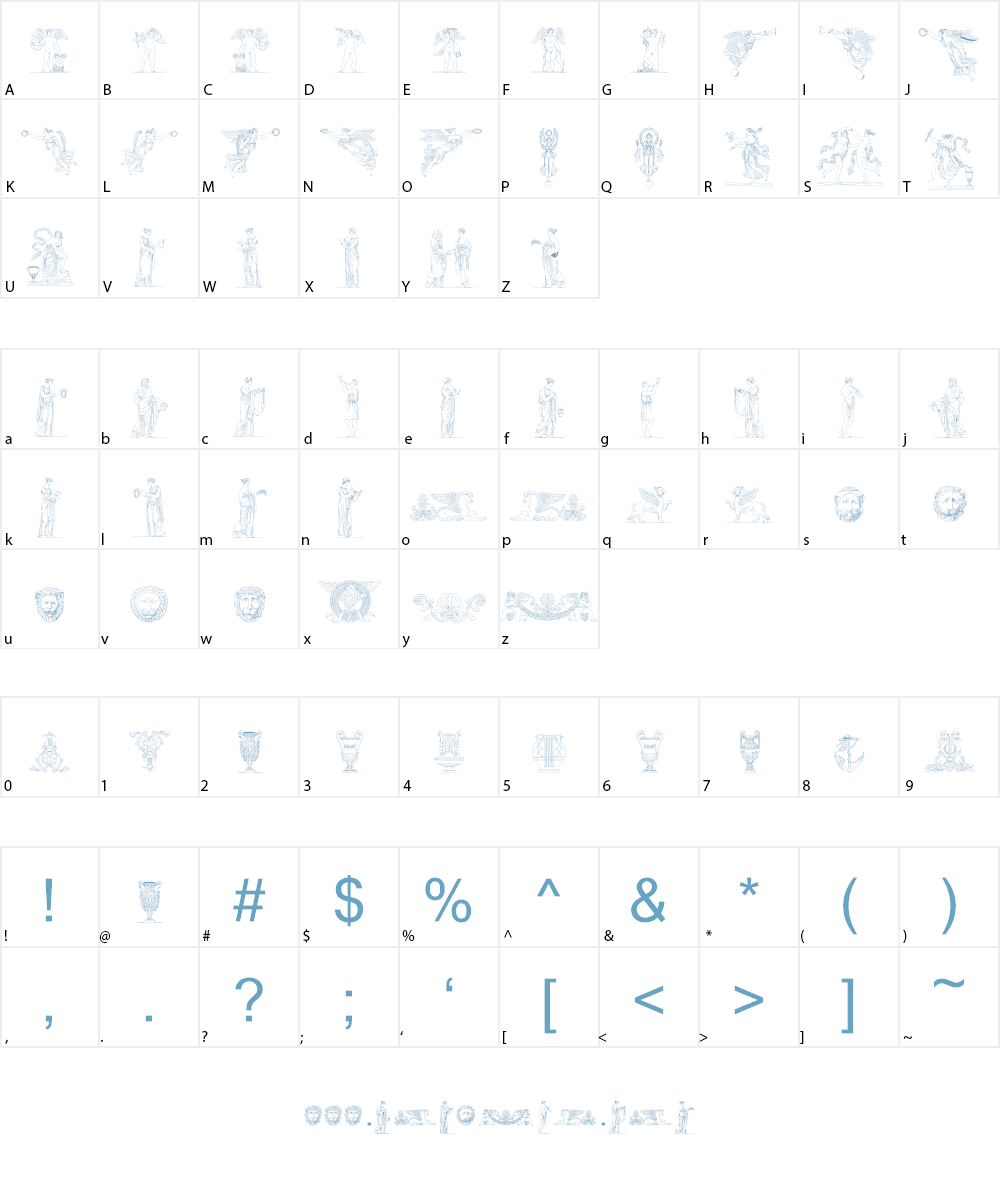 Classix Font Character