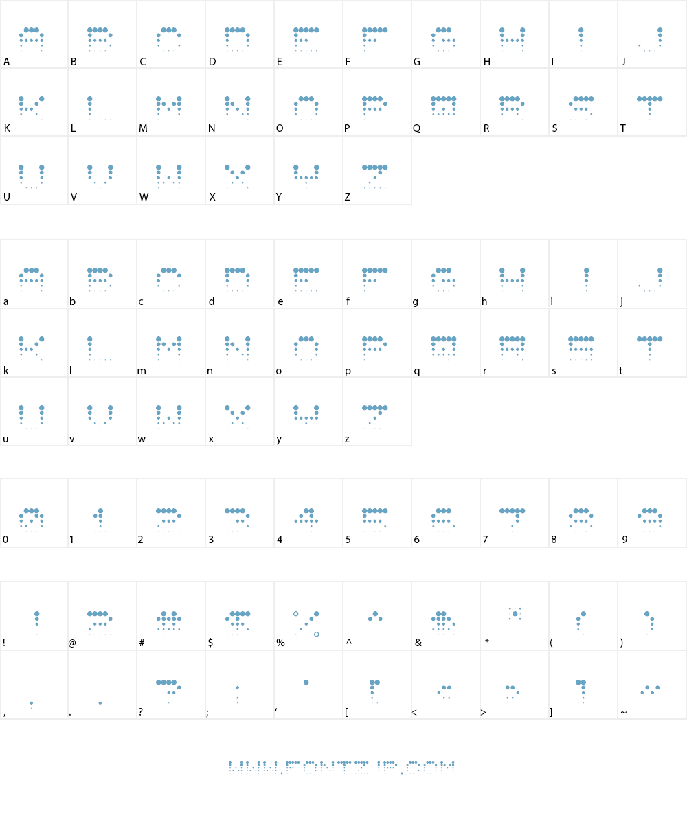 Walking in Circles Font Character