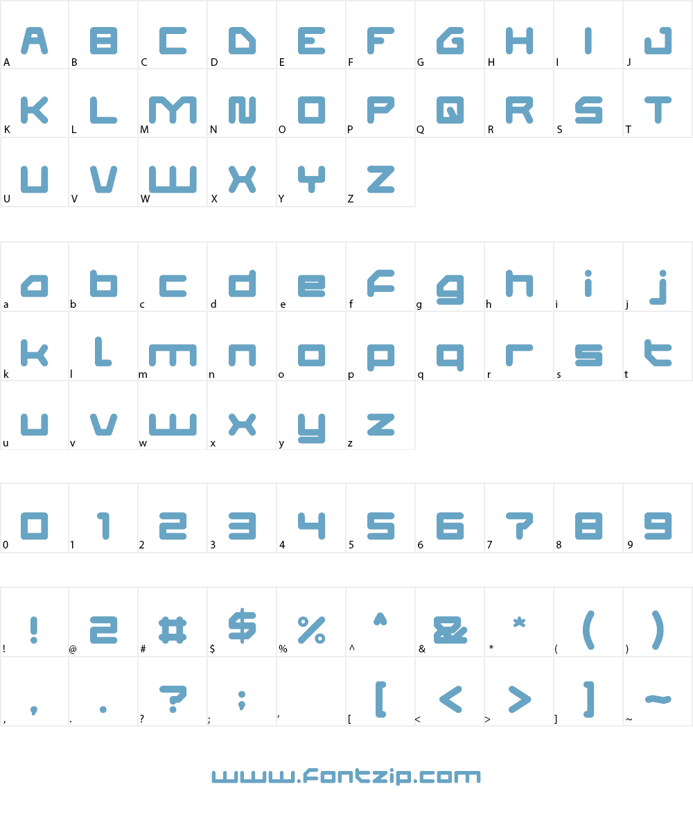 athletic Font Character