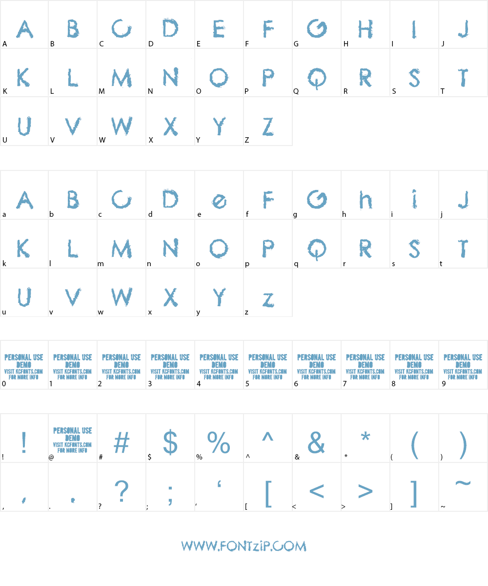 The Biz Font Character