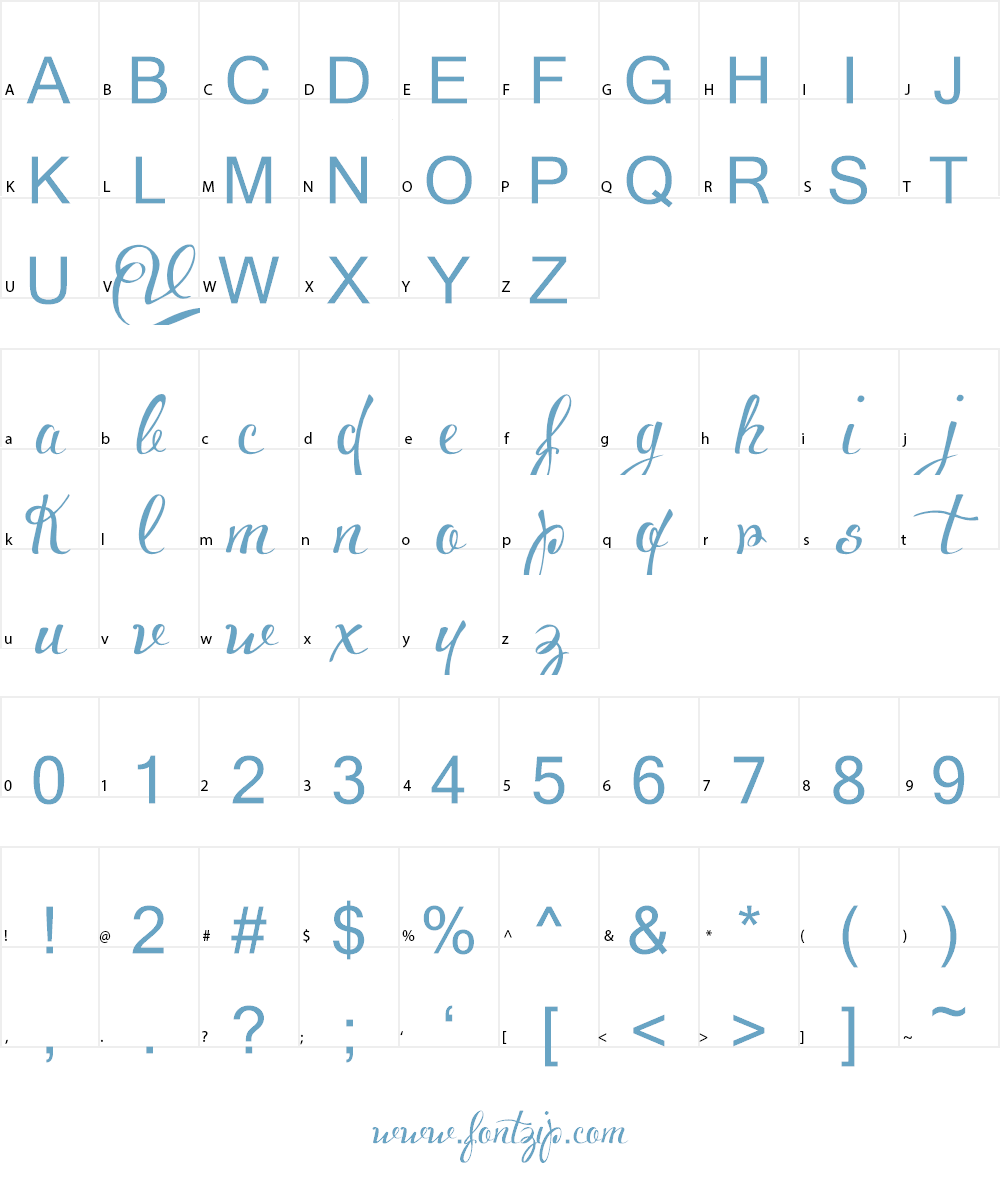 Voluptate_demo Font Character