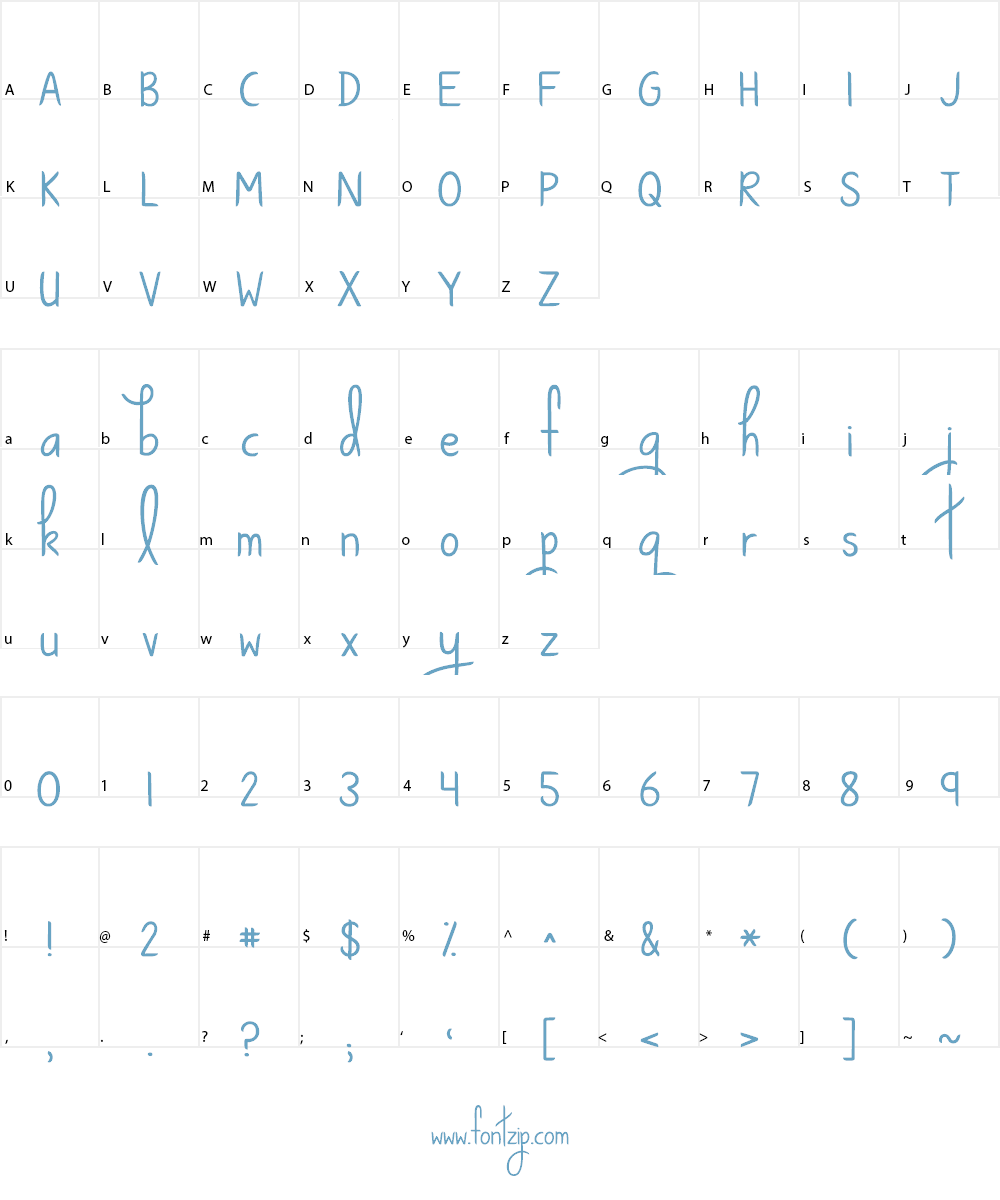 KG Ways to Say Goodbye Font Character