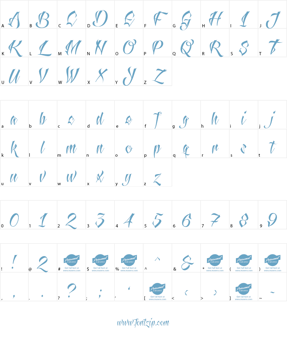 Antlers Demo Font Character