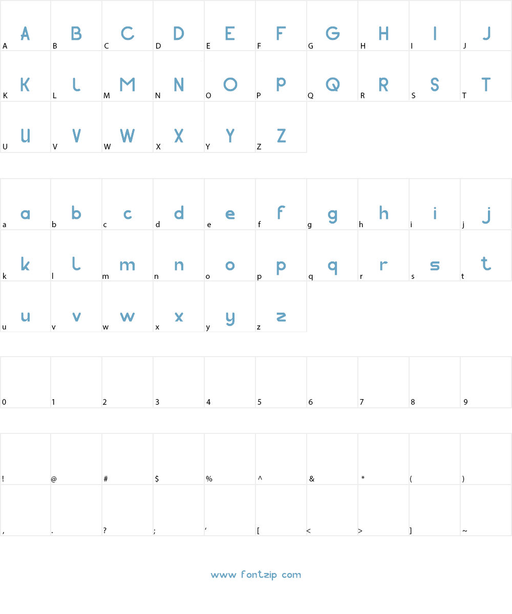 pocket Font Character