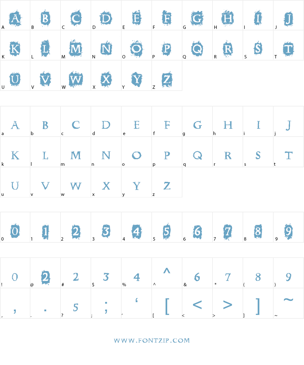 CF Punk Forever Font Character