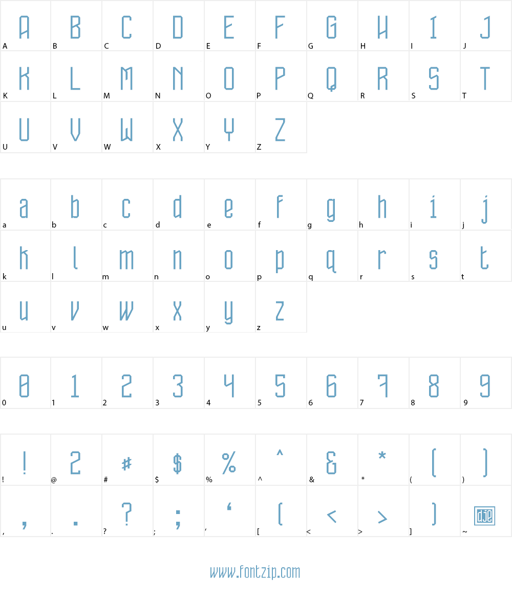 Dhuwur Loro Font Character