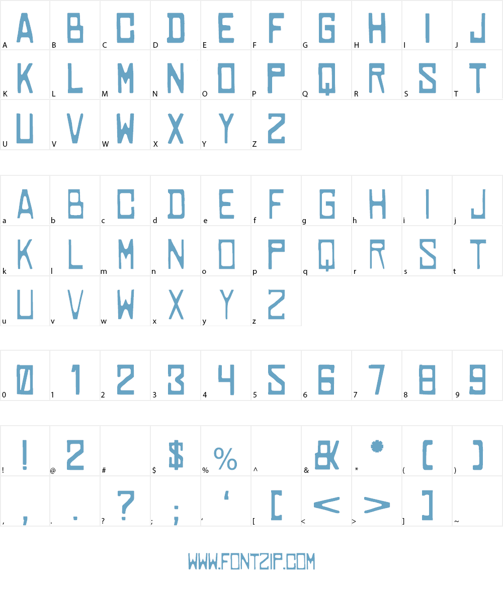 COWABUNGA Font Character