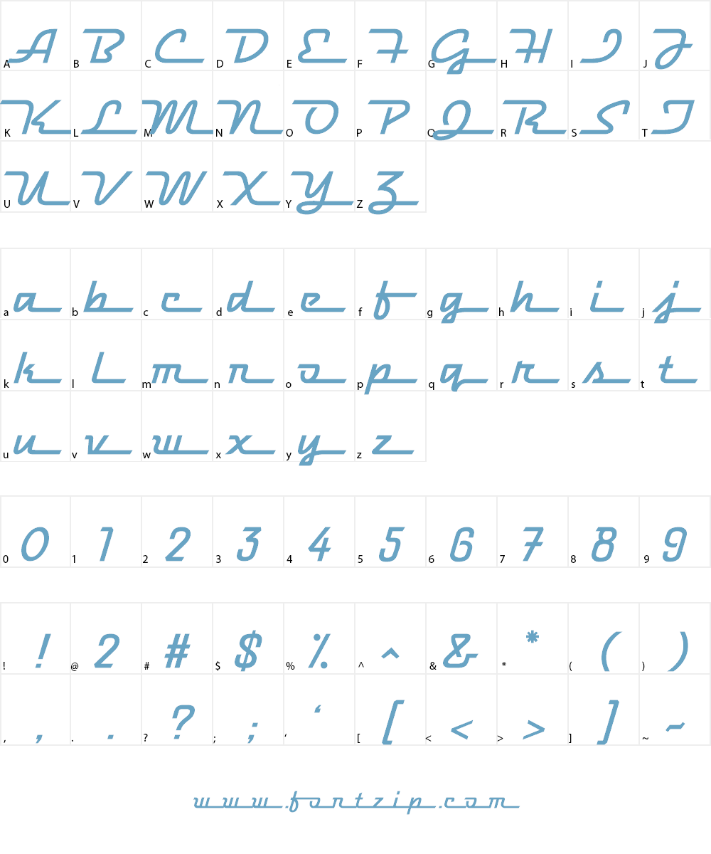 Hood Ornament Font Character