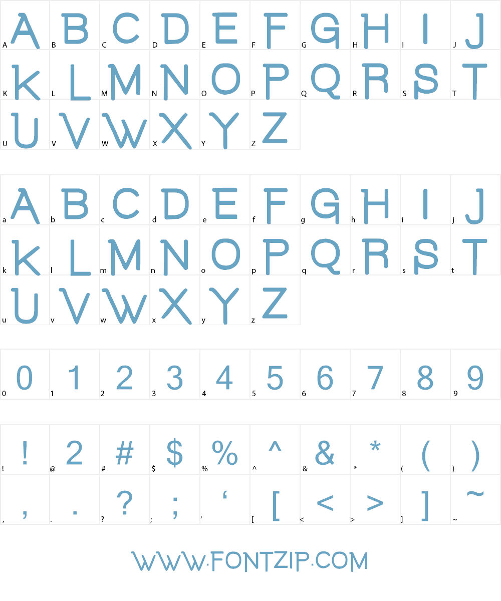 TYPEDRIPPER Font Character