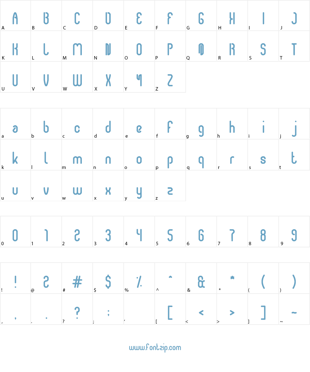 airwaves Font Character