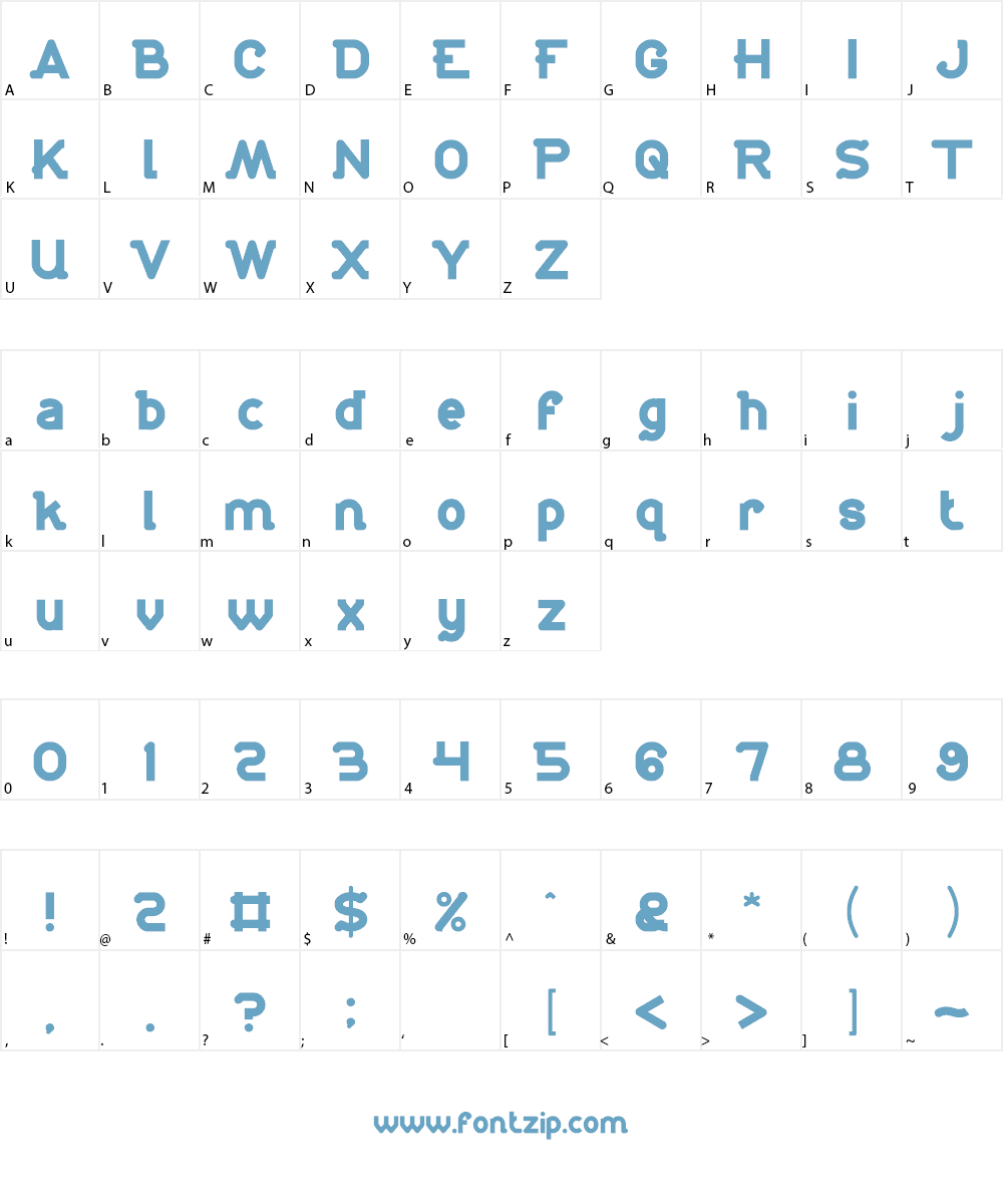 antariksa Font Character