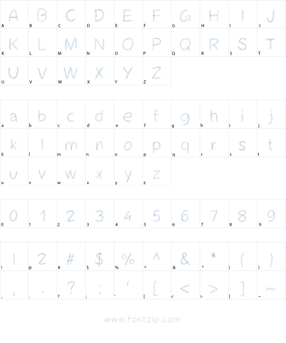 Cheveuxdange Font Character
