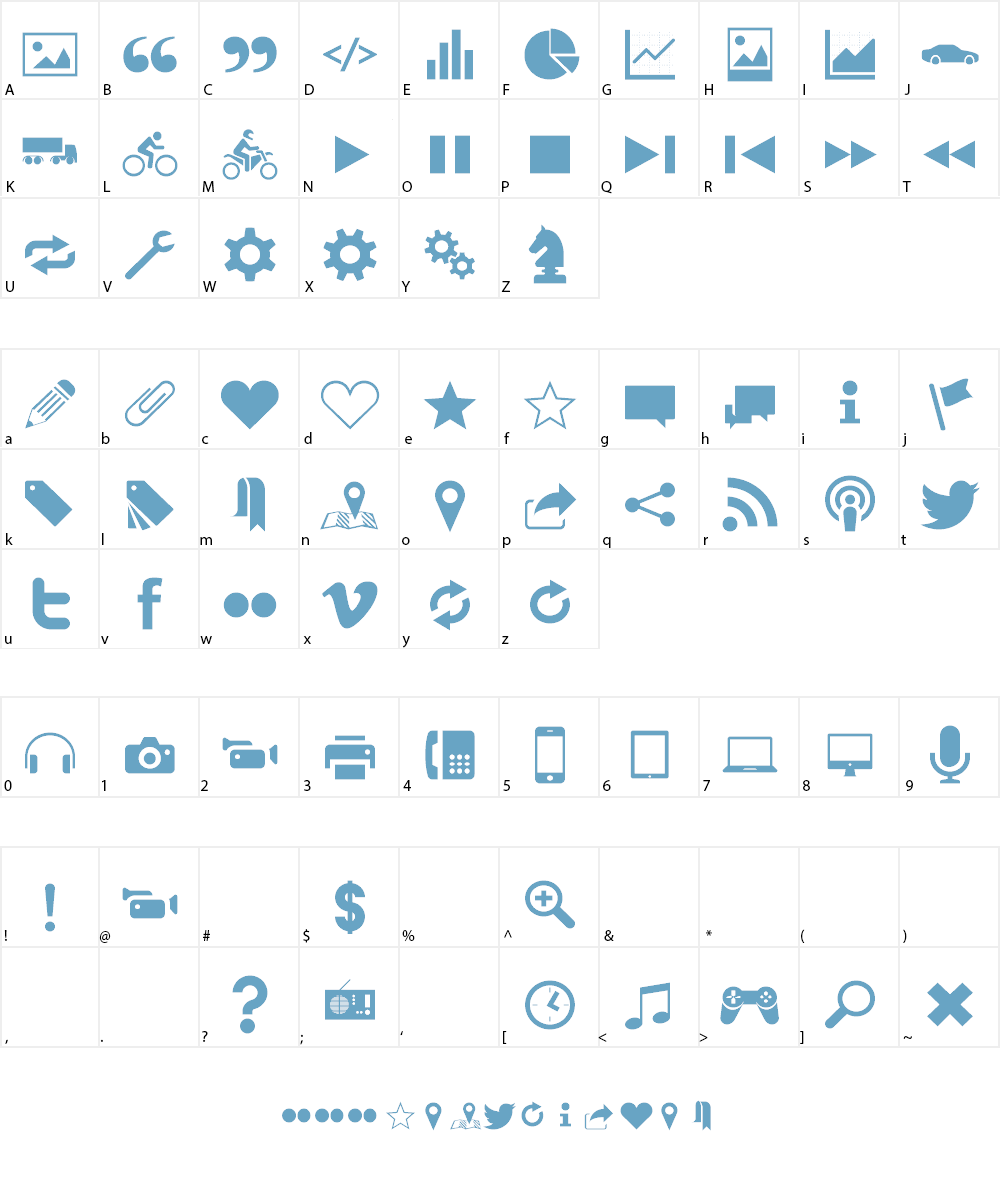 Sosa Font Character