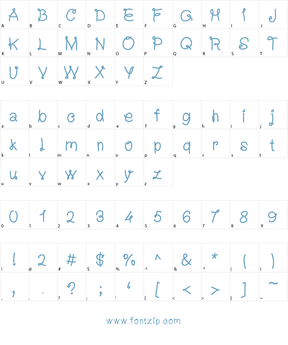 XperiencePasta Font Character