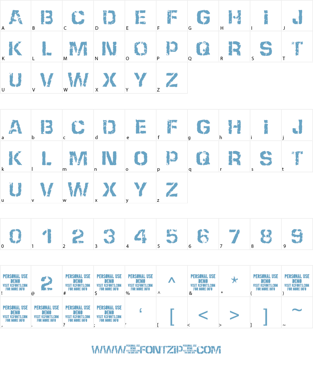 None Shall Pass Font Character