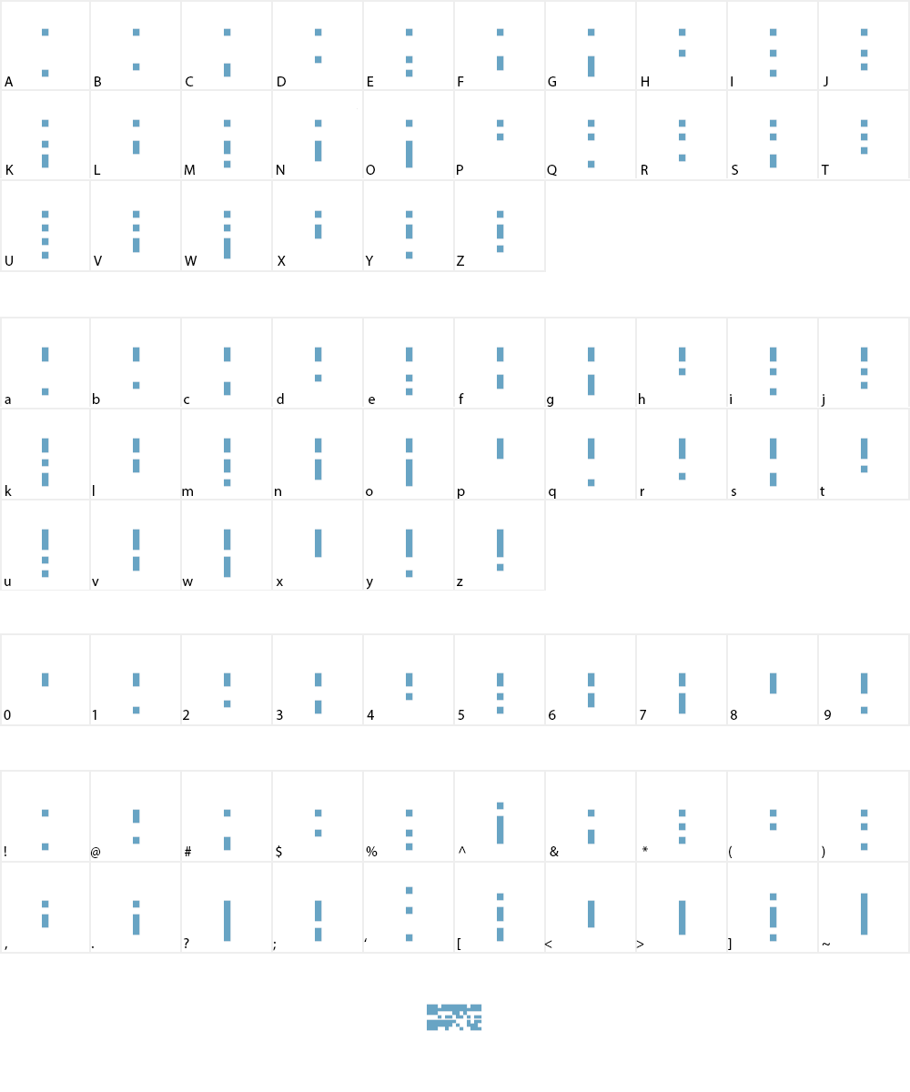 Octatrax Font Character