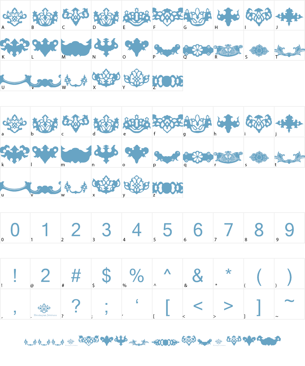 Djoewana Font Character