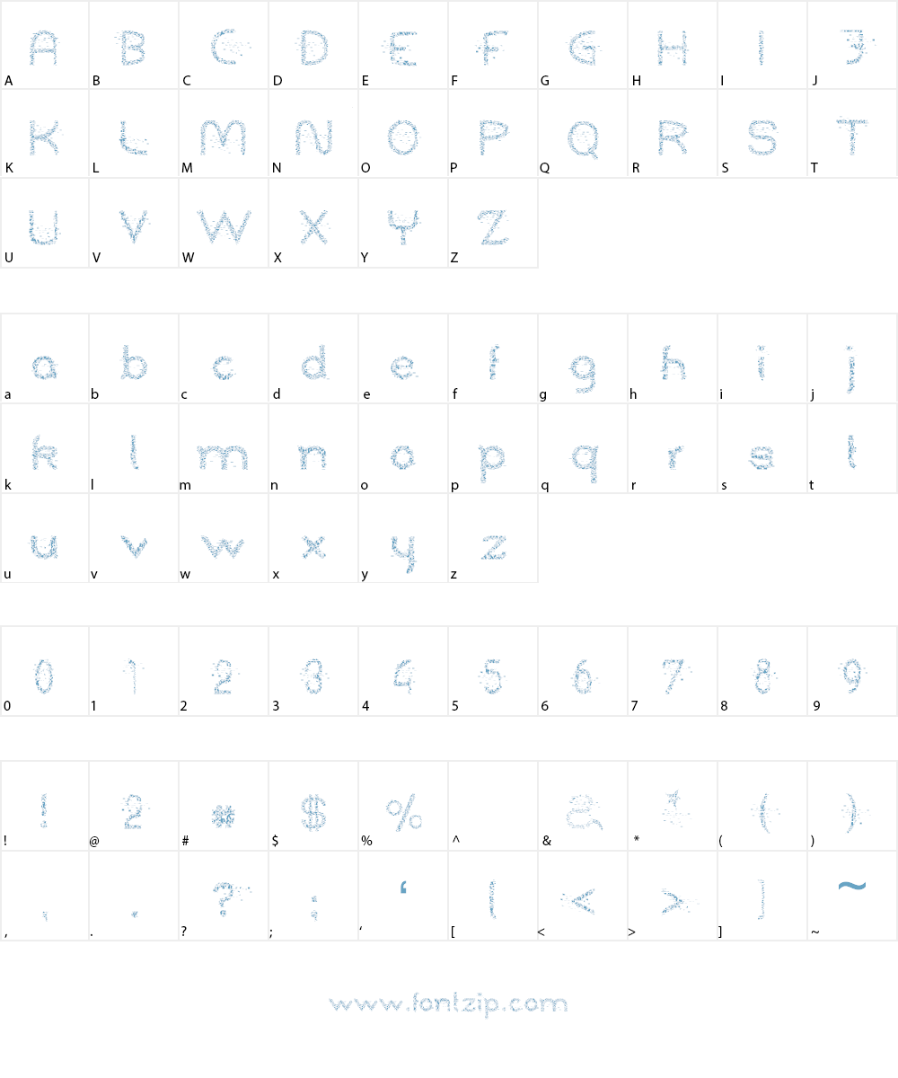 On The Road Font Character
