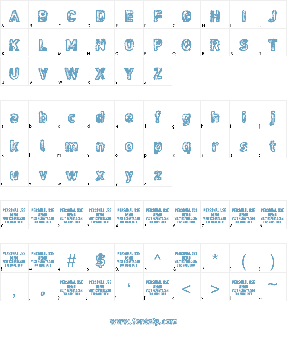 Noises in the Attic Font Character