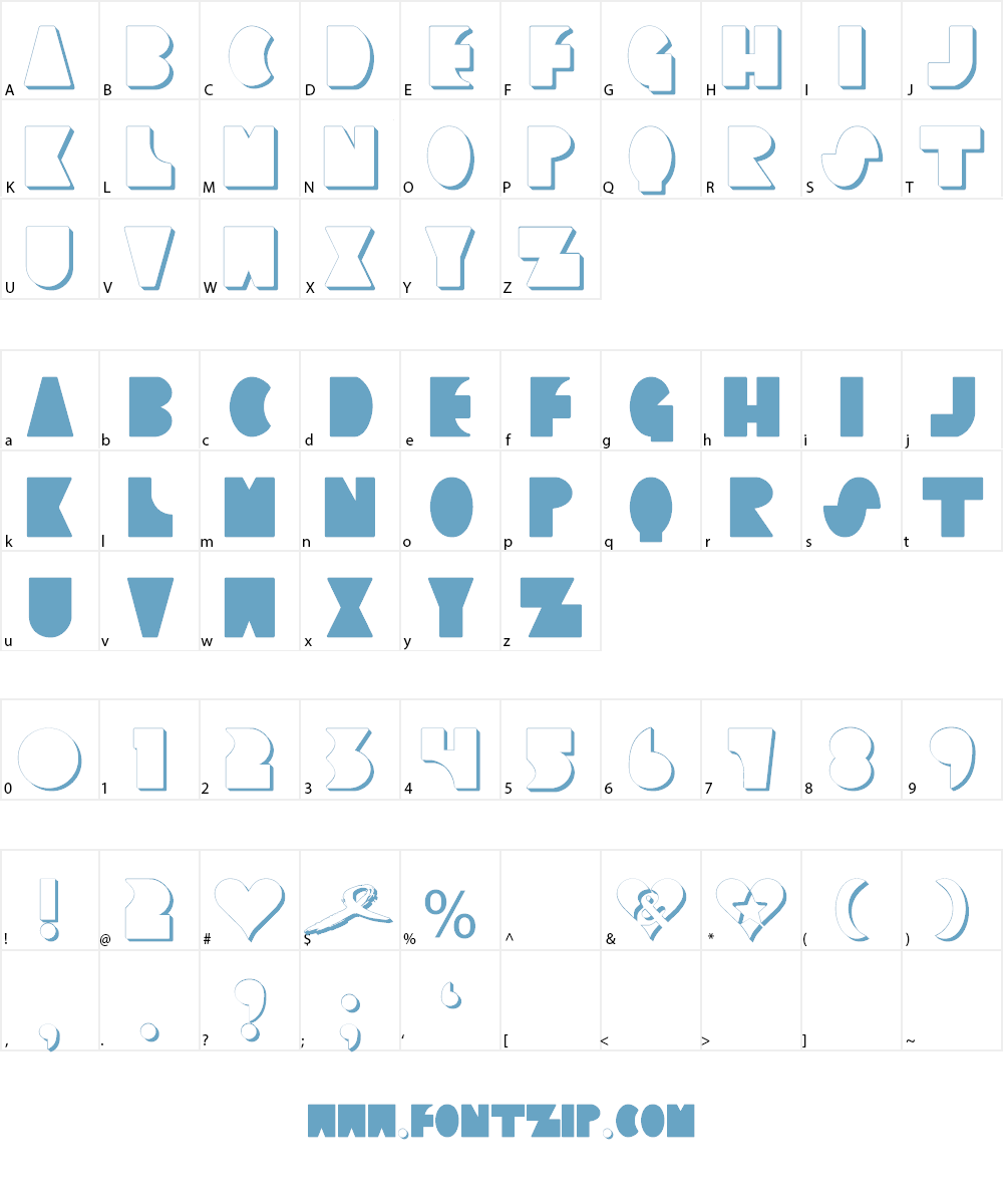 CLIMAXED Font Character