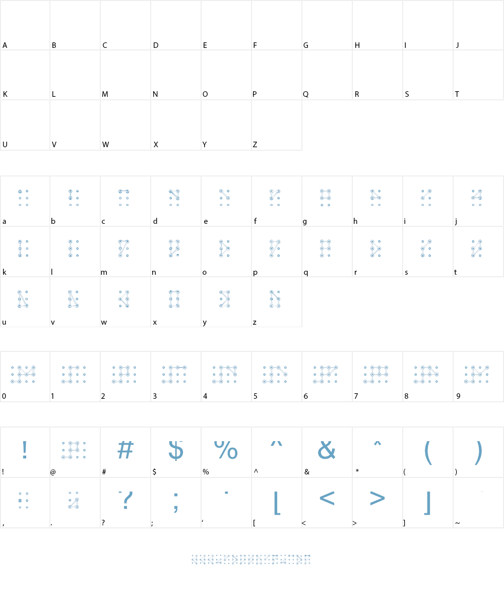 brailler Font Character