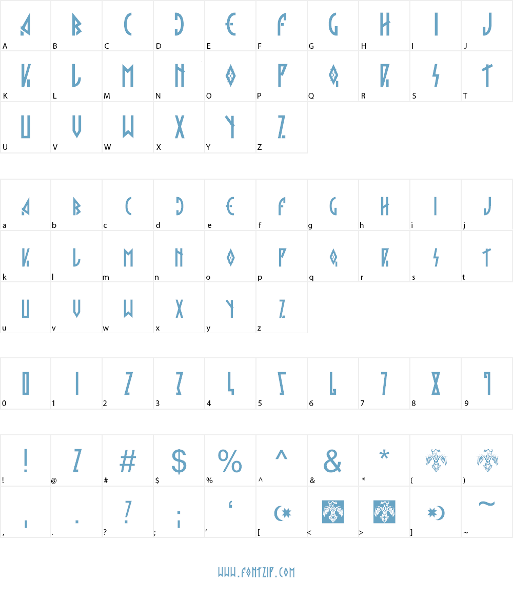 Hargita Font Character