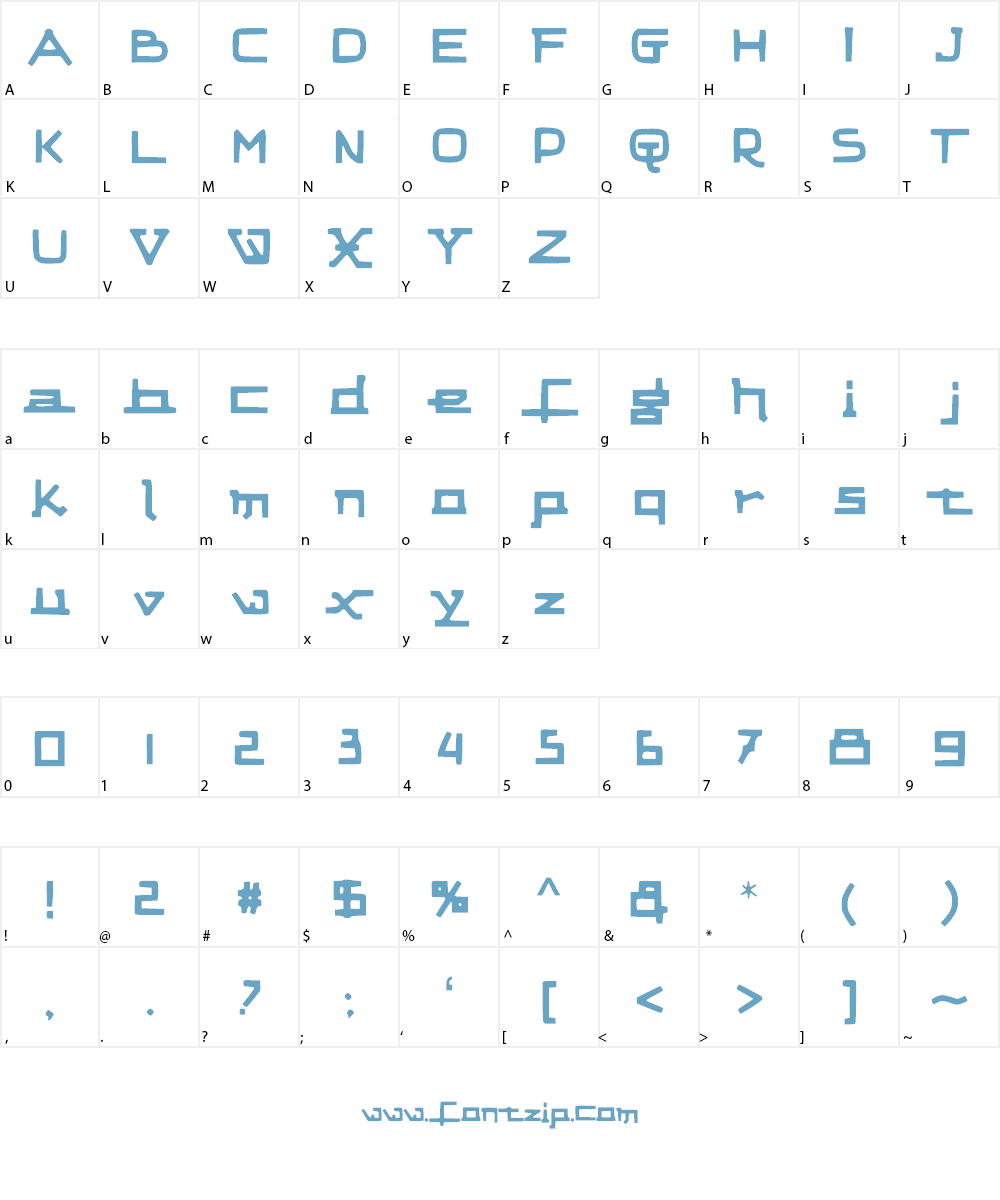 StraightFWD Font Character