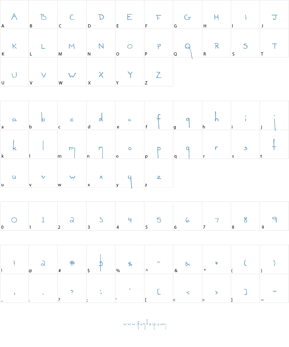 Infinity Font Character