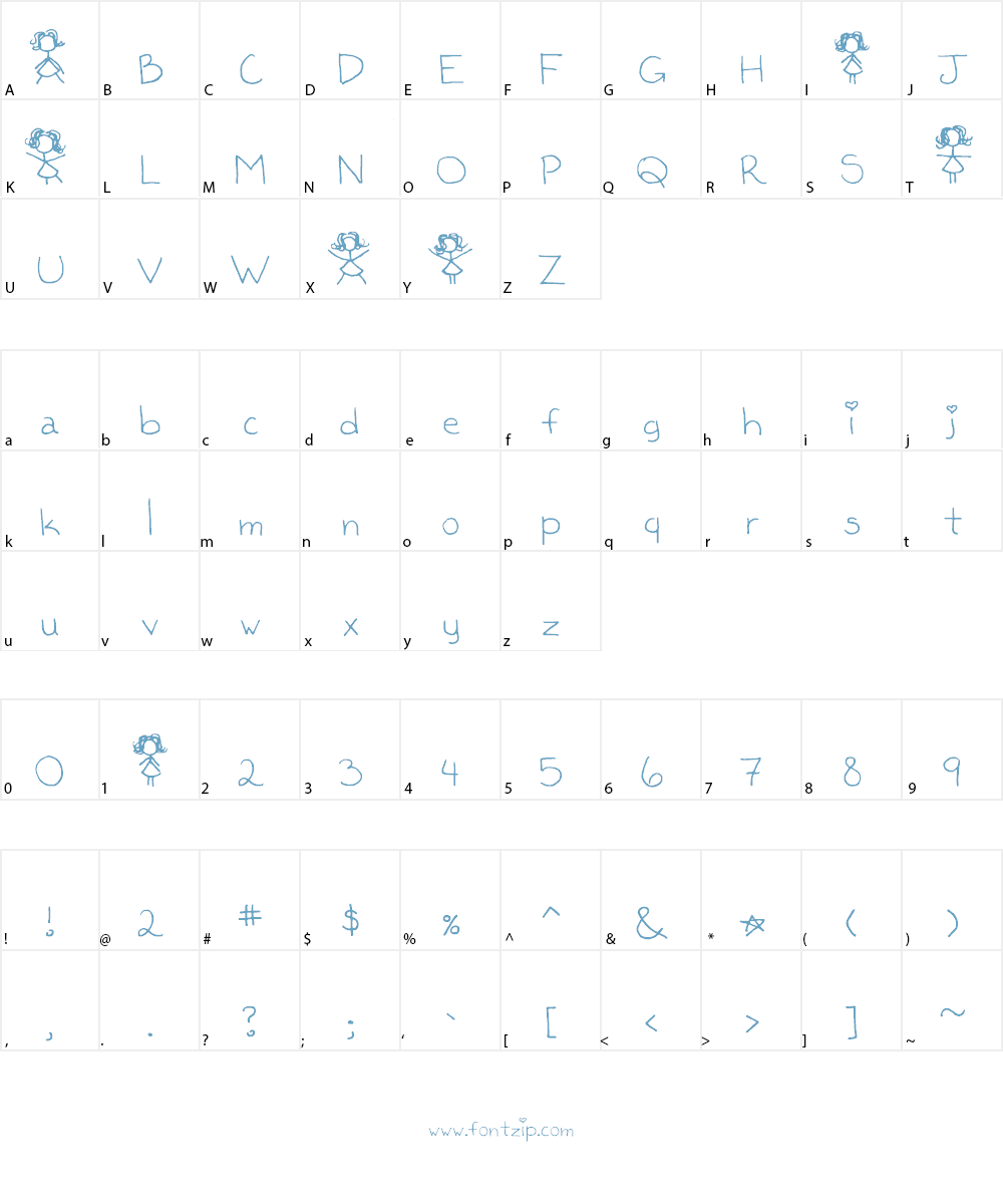 Kaileen Font Character