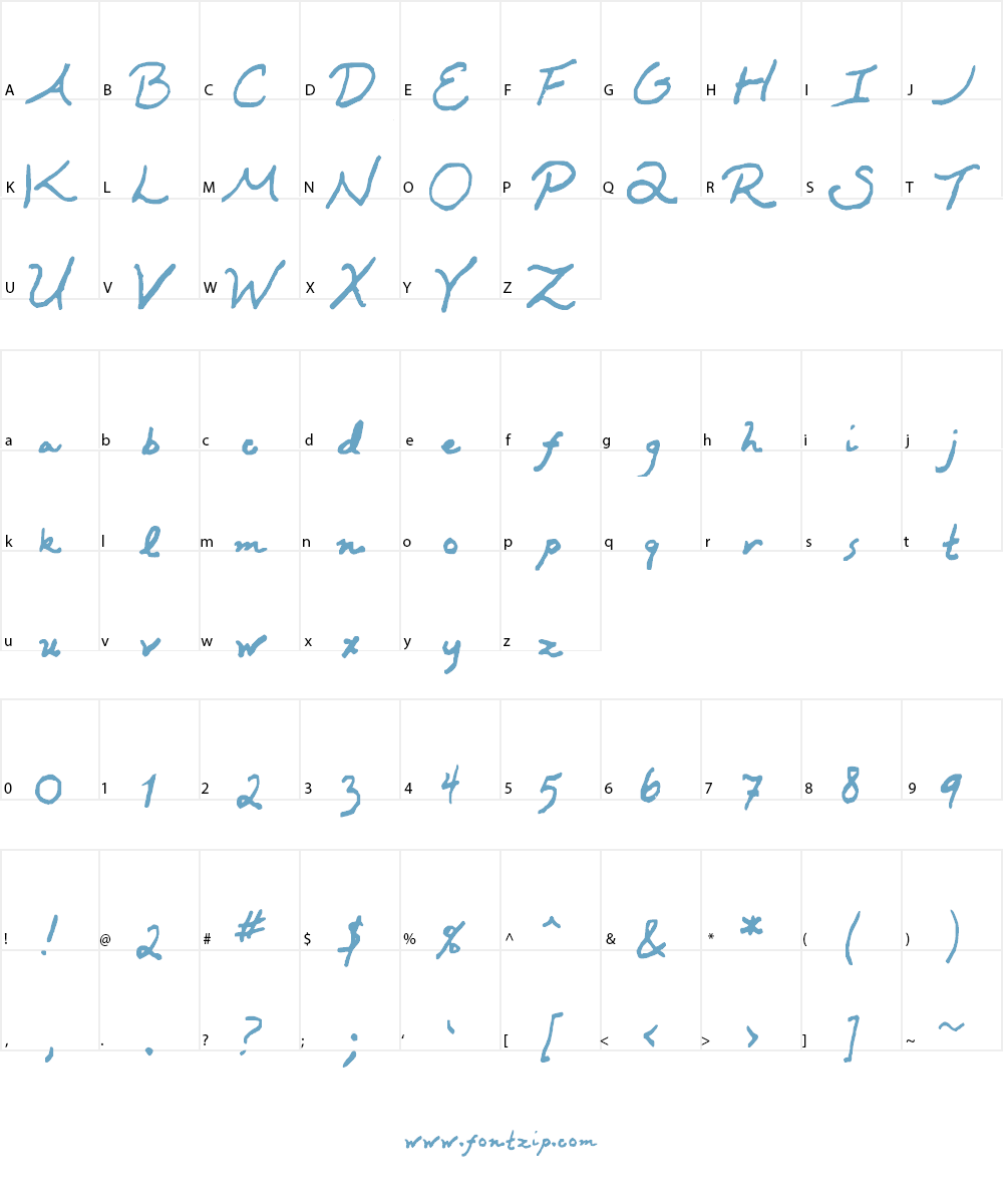 Kawakimi Font Character