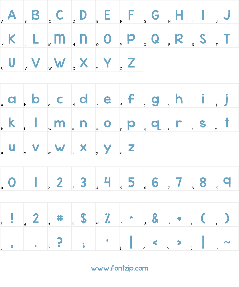KG What the Teacher Wants Font Character