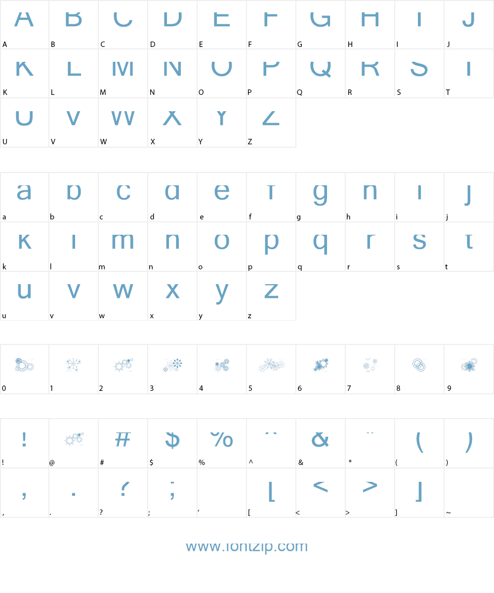 StarsPROMO Font Character